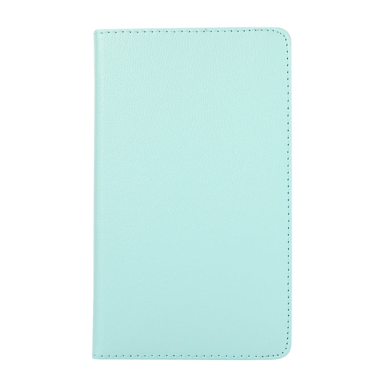 For Samsung Galaxy A7 Lite T220 360 Degree Rotation Litchi Texture Flip Leather Case with Holder(Sky Blue)