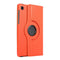 For Samsung Galaxy A7 Lite T220 360 Degree Rotation Litchi Texture Flip Leather Case with Holder(Orange)