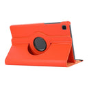 For Samsung Galaxy A7 Lite T220 360 Degree Rotation Litchi Texture Flip Leather Case with Holder(Orange)