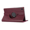 For Samsung Galaxy A7 Lite T220 360 Degree Rotation Litchi Texture Flip Leather Case with Holder(Purple)