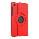 For Samsung Galaxy A7 Lite T220 360 Degree Rotation Litchi Texture Flip Leather Case with Holder(Red)