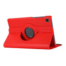 For Samsung Galaxy A7 Lite T220 360 Degree Rotation Litchi Texture Flip Leather Case with Holder(Red)