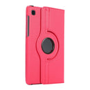 For Samsung Galaxy A7 Lite T220 360 Degree Rotation Litchi Texture Flip Leather Case with Holder(Rose Red)