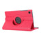 For Samsung Galaxy A7 Lite T220 360 Degree Rotation Litchi Texture Flip Leather Case with Holder(Rose Red)