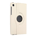 For Samsung Galaxy A7 Lite T220 360 Degree Rotation Litchi Texture Flip Leather Case with Holder(White)