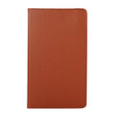 For Samsung Galaxy A7 Lite T220 360 Degree Rotation Litchi Texture Flip Leather Case with Holder(Brown)
