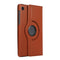 For Samsung Galaxy A7 Lite T220 360 Degree Rotation Litchi Texture Flip Leather Case with Holder(Brown)