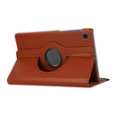 For Samsung Galaxy A7 Lite T220 360 Degree Rotation Litchi Texture Flip Leather Case with Holder(Brown)
