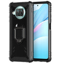 For Xiaomi Mi 10T Lite 5G / Mi 10i 5G / Redmi Note 9 Pro 5G (CN Version) Carbon Fiber Protective Case with 360 Degree Rotating Ring Holder(Black)