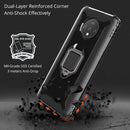 For Xiaomi Mi 10T Lite 5G / Mi 10i 5G / Redmi Note 9 Pro 5G (CN Version) Carbon Fiber Protective Case with 360 Degree Rotating Ring Holder(Black)