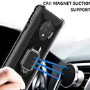 For Xiaomi Mi 10T Lite 5G / Mi 10i 5G / Redmi Note 9 Pro 5G (CN Version) Carbon Fiber Protective Case with 360 Degree Rotating Ring Holder(Black)
