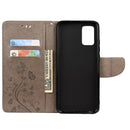 For Xiaomi Redmi Note 10 5G Butterfly Flower Pattern Horizontal Flip Leather Case with Holder & Card Slots & Wallet(Grey)