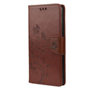 For Xiaomi Redmi Note 10 5G Butterfly Flower Pattern Horizontal Flip Leather Case with Holder & Card Slots & Wallet(Brown)