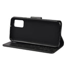 For Xiaomi Redmi Note 10 5G Butterfly Flower Pattern Horizontal Flip Leather Case with Holder & Card Slots & Wallet(Black)