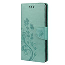For Xiaomi Redmi Note 10 5G Butterfly Flower Pattern Horizontal Flip Leather Case with Holder & Card Slots & Wallet(Green)
