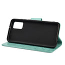 For Xiaomi Redmi Note 10 5G Butterfly Flower Pattern Horizontal Flip Leather Case with Holder & Card Slots & Wallet(Green)