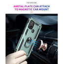 For Motorola Moto G10 / G30 Shockproof TPU + PC Protective Case with 360 Degree Rotating Holder(Green)