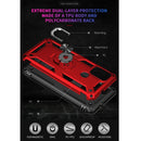 For Motorola Moto G10 / G30 Shockproof TPU + PC Protective Case with 360 Degree Rotating Holder(Red)