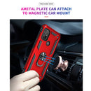 For Motorola Moto G10 / G30 Shockproof TPU + PC Protective Case with 360 Degree Rotating Holder(Red)