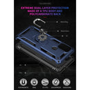 For Motorola Moto G10 / G30 Shockproof TPU + PC Protective Case with 360 Degree Rotating Holder(Blue)