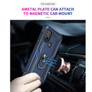 For Motorola Moto G10 / G30 Shockproof TPU + PC Protective Case with 360 Degree Rotating Holder(Blue)