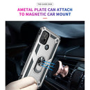 For Motorola Moto G10 / G30 Shockproof TPU + PC Protective Case with 360 Degree Rotating Holder(Silver)