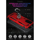 For Xiaomi Redmi Note 10 Pro Shockproof TPU + PC Protective Case with 360 Degree Rotating Holder(Red)