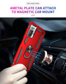 For Xiaomi Redmi Note 10 Pro Shockproof TPU + PC Protective Case with 360 Degree Rotating Holder(Red)