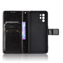 For OPPO A94 5G / Reno5 Z 5G / F19 Pro+ 5G Crazy Horse Texture Horizontal Flip Leather Case with Holder & Card Slots & Lanyard(Black)