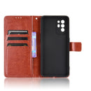 For OPPO A94 5G / Reno5 Z 5G / F19 Pro+ 5G Crazy Horse Texture Horizontal Flip Leather Case with Holder & Card Slots & Lanyard(Brown)