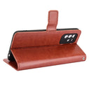 For OPPO A94 5G / Reno5 Z 5G / F19 Pro+ 5G Crazy Horse Texture Horizontal Flip Leather Case with Holder & Card Slots & Lanyard(Brown)