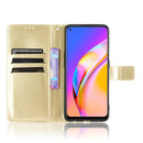 For OPPO A94 5G / Reno5 Z 5G / F19 Pro+ 5G Crazy Horse Texture Horizontal Flip Leather Case with Holder & Card Slots & Lanyard(Gold)