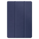 For Amazon Fire HD 10 (2021) Custer Texture Horizontal Flip Leather Case with Three-folding Holder & Sleep / Wake-up Function(Dark Blue)