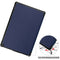 For Amazon Fire HD 10 (2021) Custer Texture Horizontal Flip Leather Case with Three-folding Holder & Sleep / Wake-up Function(Dark Blue)
