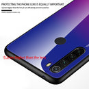 For Xiaomi Redmi Note 8 Gradient Color Glass Case(Green)