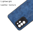 For OPPO A94 5G / F19 Pro+ 5G Shockproof Sewing Cow Skin Texture PC + PU + TPU Case(Blue)