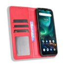 For UMIDIGI Bison GT Magnetic Buckle Retro Crazy Horse Texture Horizontal Flip Leather Case with Holder & Card Slots & Photo Frame(Red)