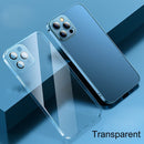 Anti-fingerprint Frosted Electroplating Protective Case with Camera Film For iPhone 11 Pro(Transparent)