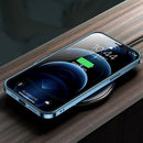 Anti-fingerprint Frosted Electroplating Protective Case with Camera Film For iPhone 12 Pro Max(Transparent)