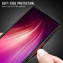 For Xiaomi Redmi Note 8 Pro Carbon Fiber Texture Gradient Color Glass Case(White)