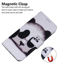 For Samsung Galaxy S21 FE Coloured Drawing Horizontal Flip Leather Case, with Holder & Card Slots & Wallet(Panda)