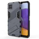 For Samsung Galaxy A22 5G Punk Armor 2 in 1 PC + TPU Shockproof Case with Invisible Holder(Grey)
