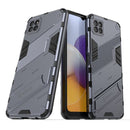 For Samsung Galaxy A22 5G Punk Armor 2 in 1 PC + TPU Shockproof Case with Invisible Holder(Grey)
