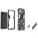 For Samsung Galaxy A22 5G Punk Armor 2 in 1 PC + TPU Shockproof Case with Invisible Holder(Grey)