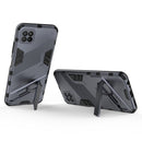For Samsung Galaxy A22 5G Punk Armor 2 in 1 PC + TPU Shockproof Case with Invisible Holder(Grey)
