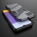 For Samsung Galaxy A22 5G Punk Armor 2 in 1 PC + TPU Shockproof Case with Invisible Holder(Grey)