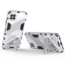 For Samsung Galaxy A22 5G Punk Armor 2 in 1 PC + TPU Shockproof Case with Invisible Holder(White)