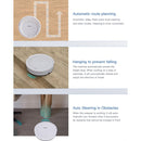 KONKA KC-V88(WA) 18.5W Low-noise Household Intelligent Remote Control Automatic Cleaning Sweeping Robot, Suction: 1800pa, US Plug(White)