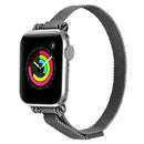Milan Bracelet Stainless Steel Watch Band For Apple Watch Series 7 41mm / 6 & SE & 5 & 4 40mm / 3 & 2 & 1 38mm(Black)