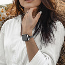 Milan Bracelet Stainless Steel Watch Band For Apple Watch Series 7 41mm / 6 & SE & 5 & 4 40mm / 3 & 2 & 1 38mm(Black)